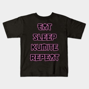 Eat Sleep Kumite Kids T-Shirt